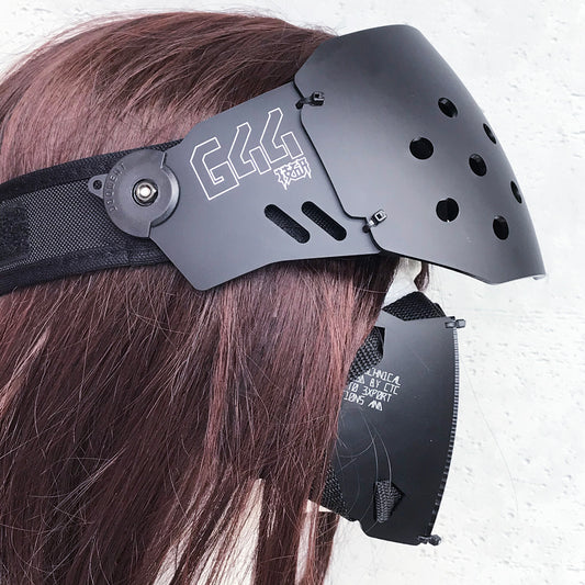 Face shield unit (half/matt black)