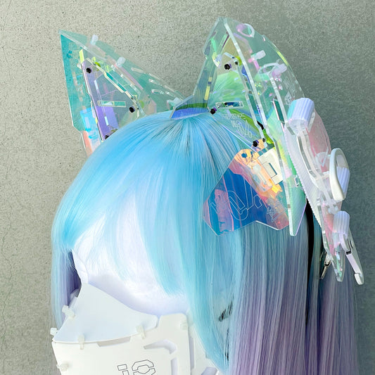 大型立体ネコミミユニット H-04 オーロラ