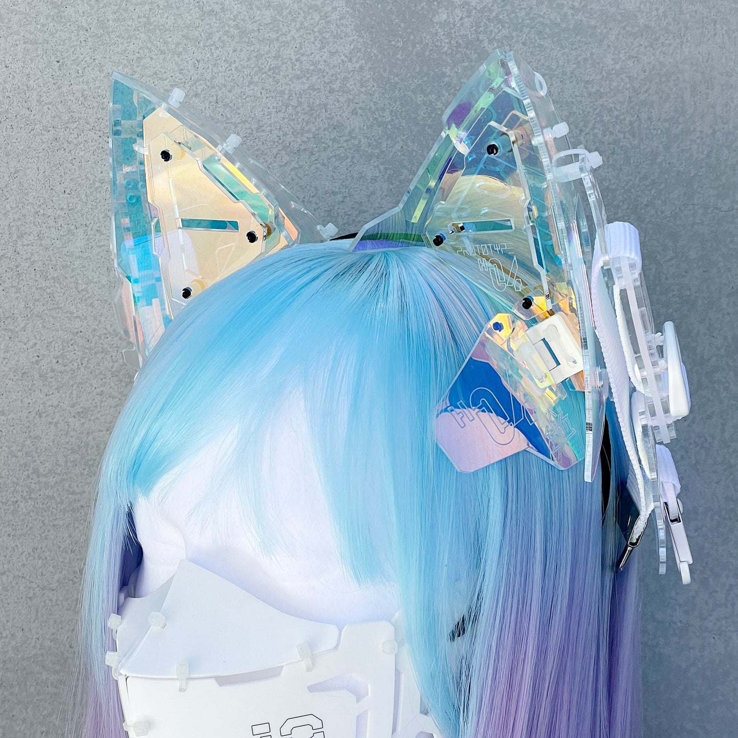 大型立体ネコミミユニット H-04 オーロラ