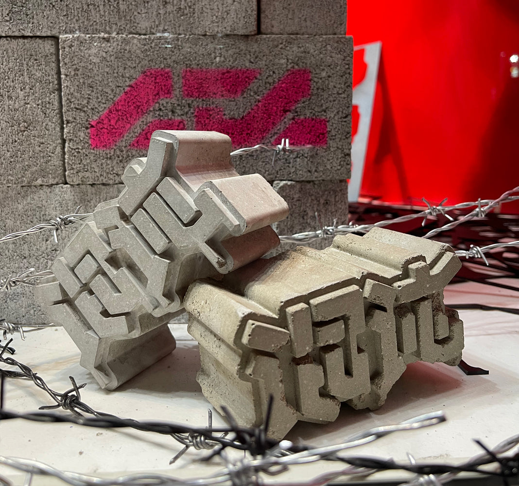 混沌セメントブロック