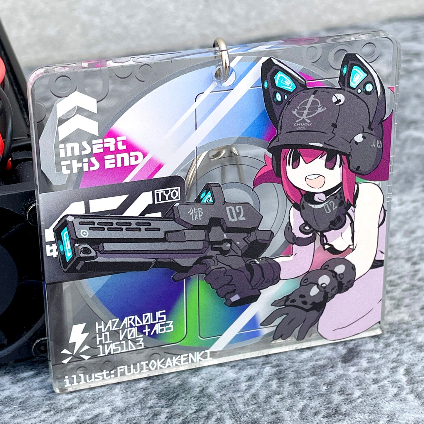 MD-unitアクリルキーホルダー 藤岡建機model