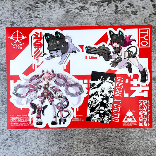 Fujioka Construction Machinery x Chuomachi Tactical Crafts collaboration sticker