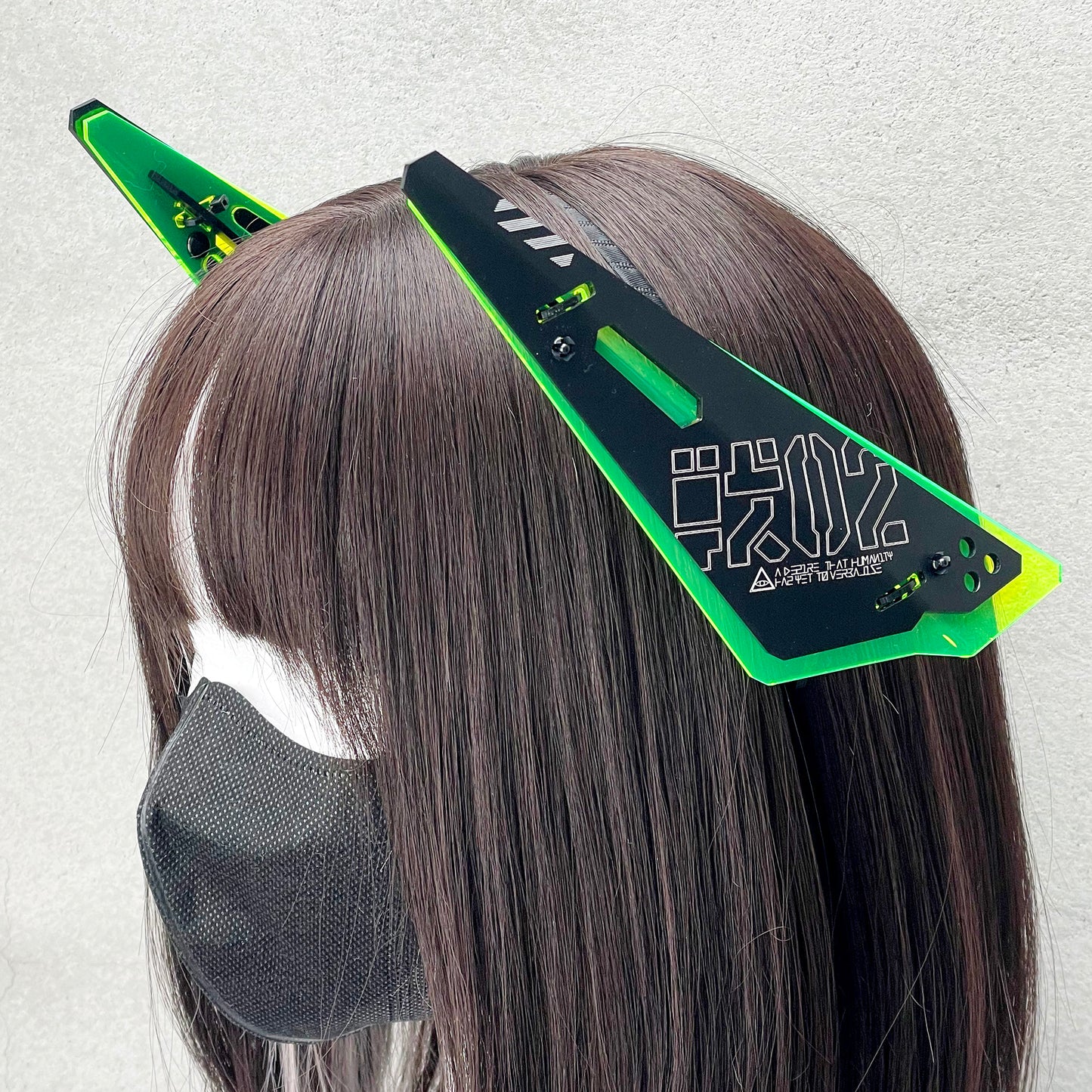 カチューシャ式装甲バインダーユニット 蛍光グリーン