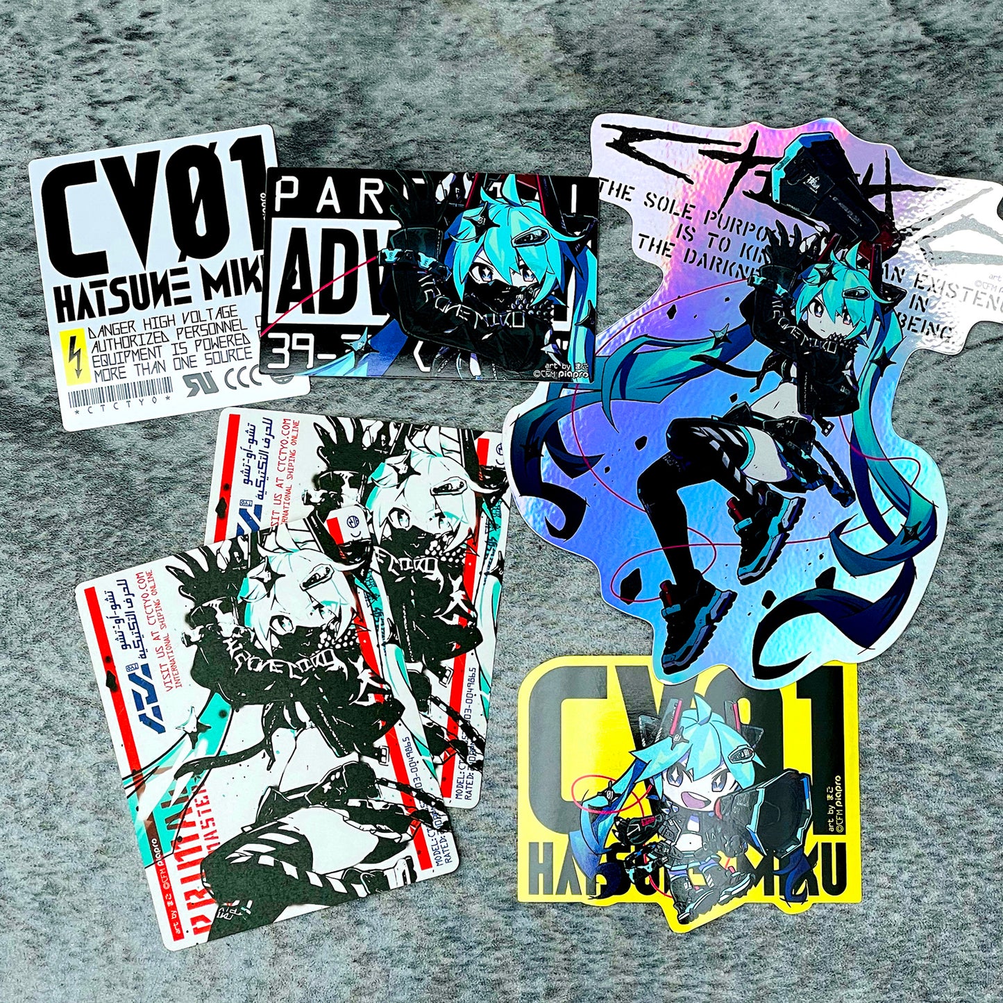 初音ミクx中央町戦術工芸 ステッカーセット