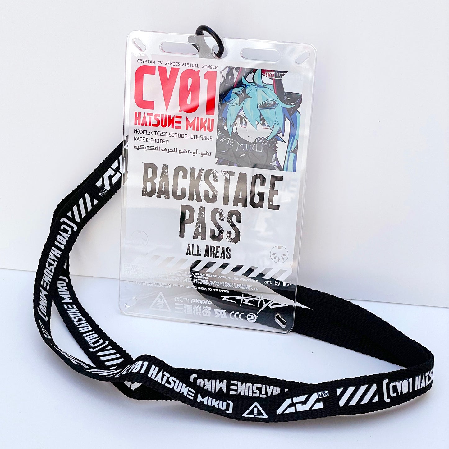 初音ミクx中央町戦術工芸 アクリルBACKSTAGE PASS