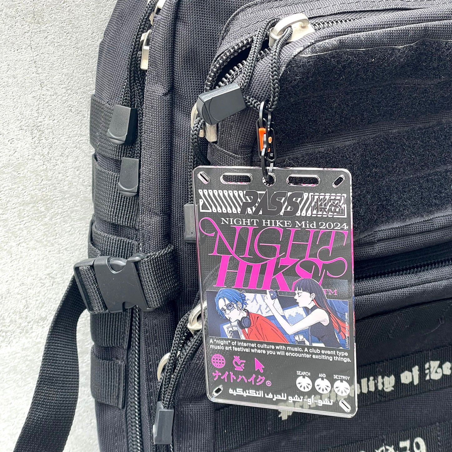 NIGHT HIKE×中央町戦術工芸 IDパスカード