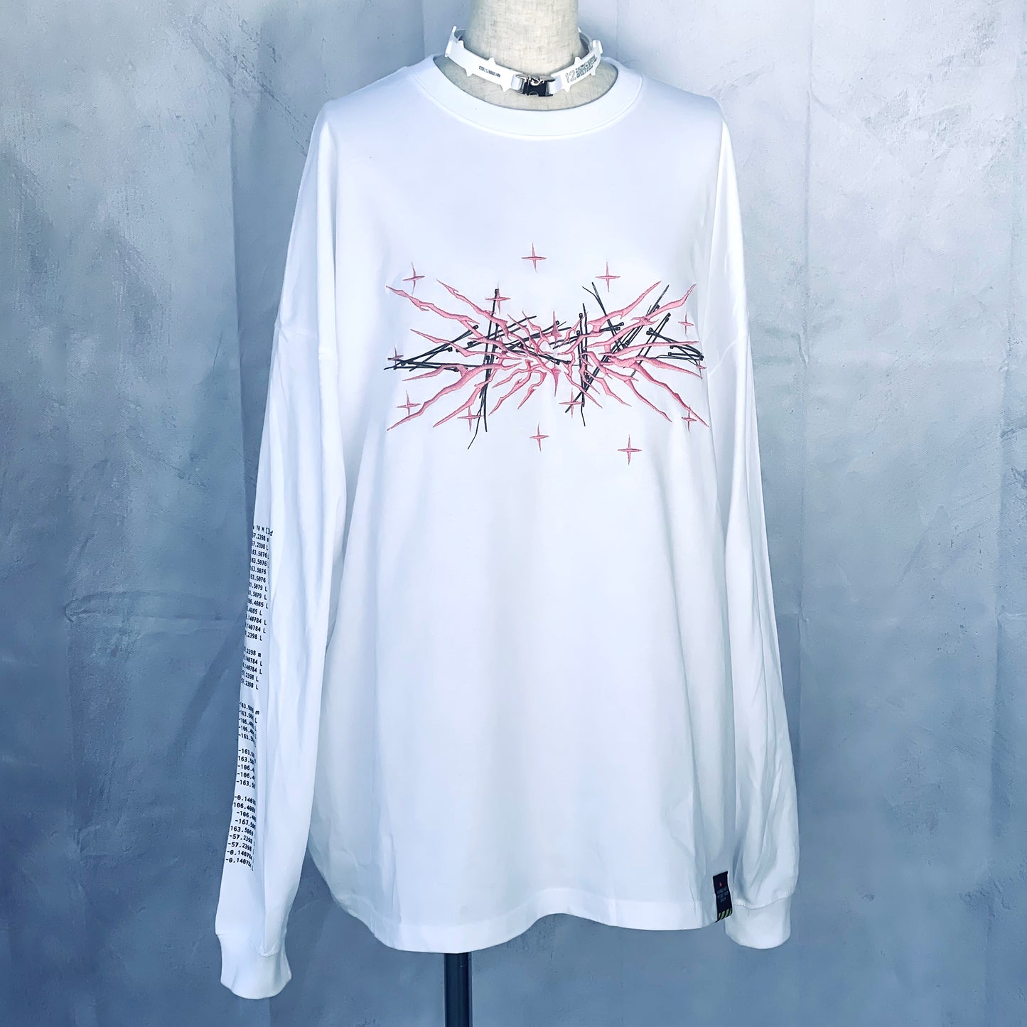 "生産性"刺繍ロングスリーブTシャツ 山内鉄コラボmodel