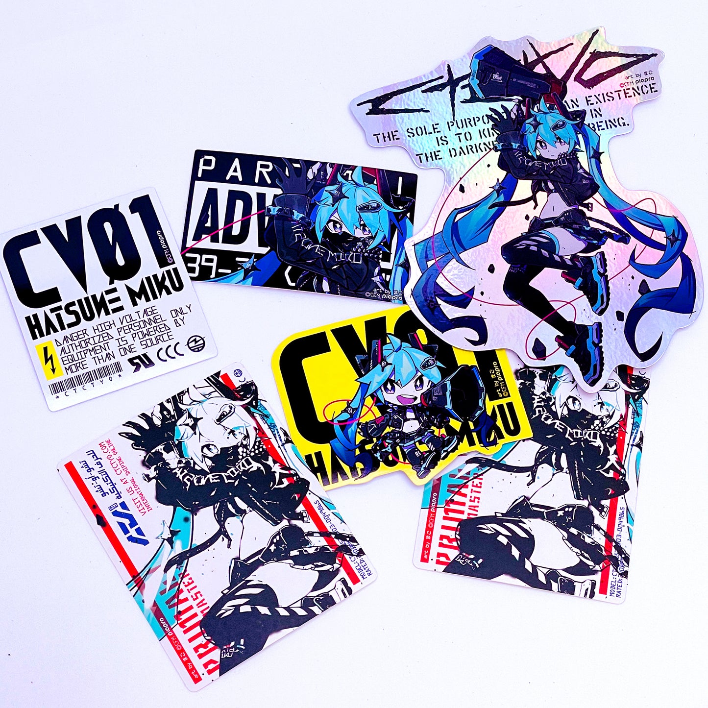 初音ミクx中央町戦術工芸 ステッカーセット