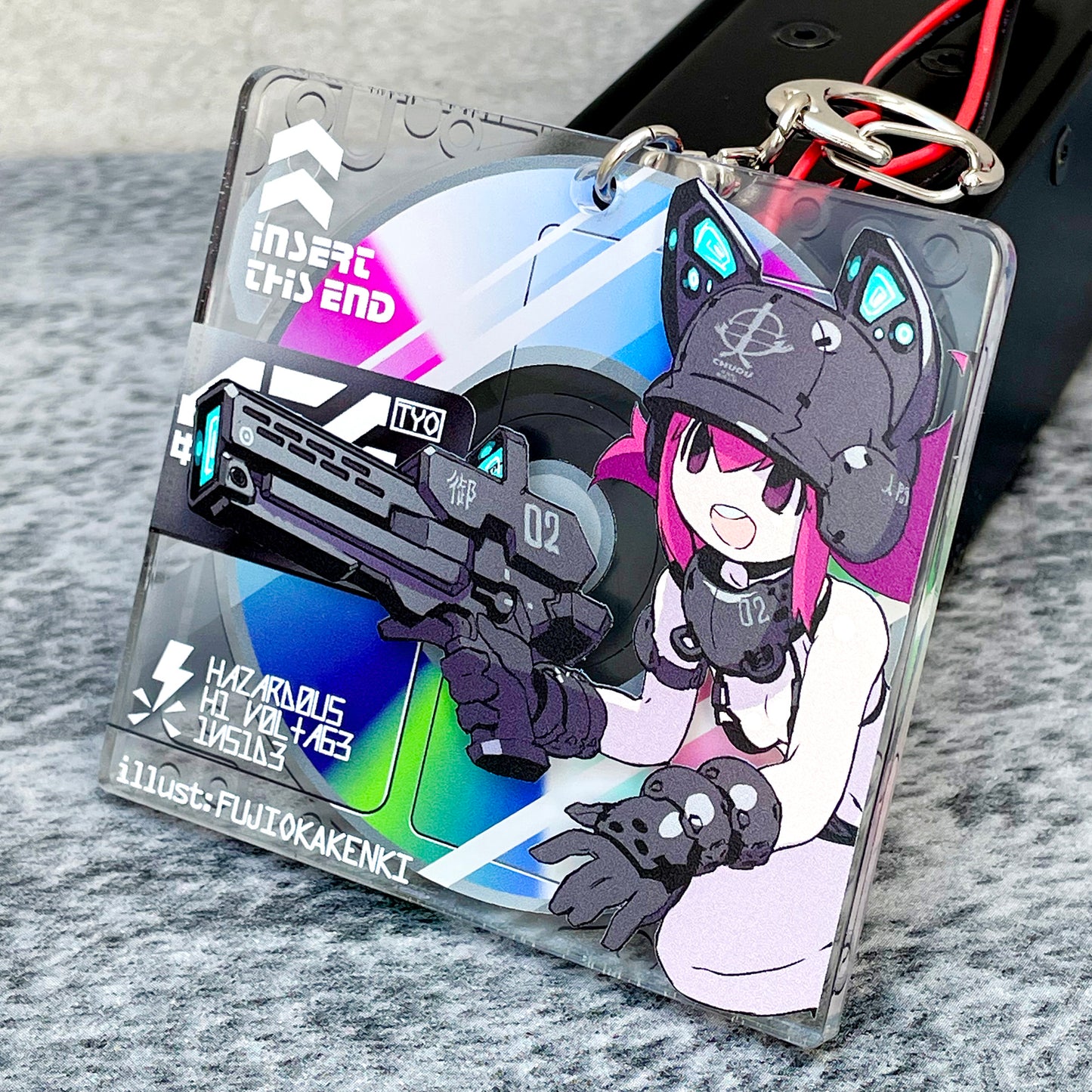 MD-unitアクリルキーホルダー 藤岡建機model