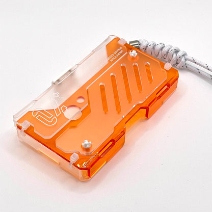 装甲カードコンテナユニットmk4+[名刺サイズ]【EC限定】clear x orange
