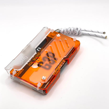 装甲カードコンテナユニットmk4+[名刺サイズ]【EC限定】clear x orange