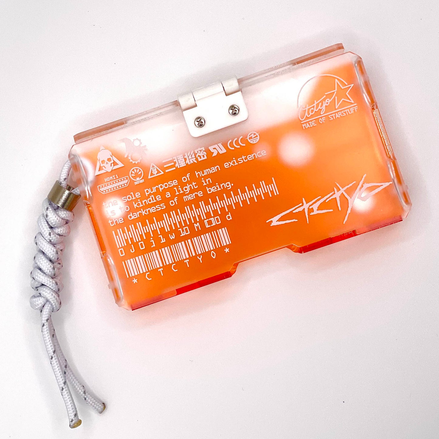 装甲カードコンテナユニットmk4+[名刺サイズ]【EC限定】clear x orange