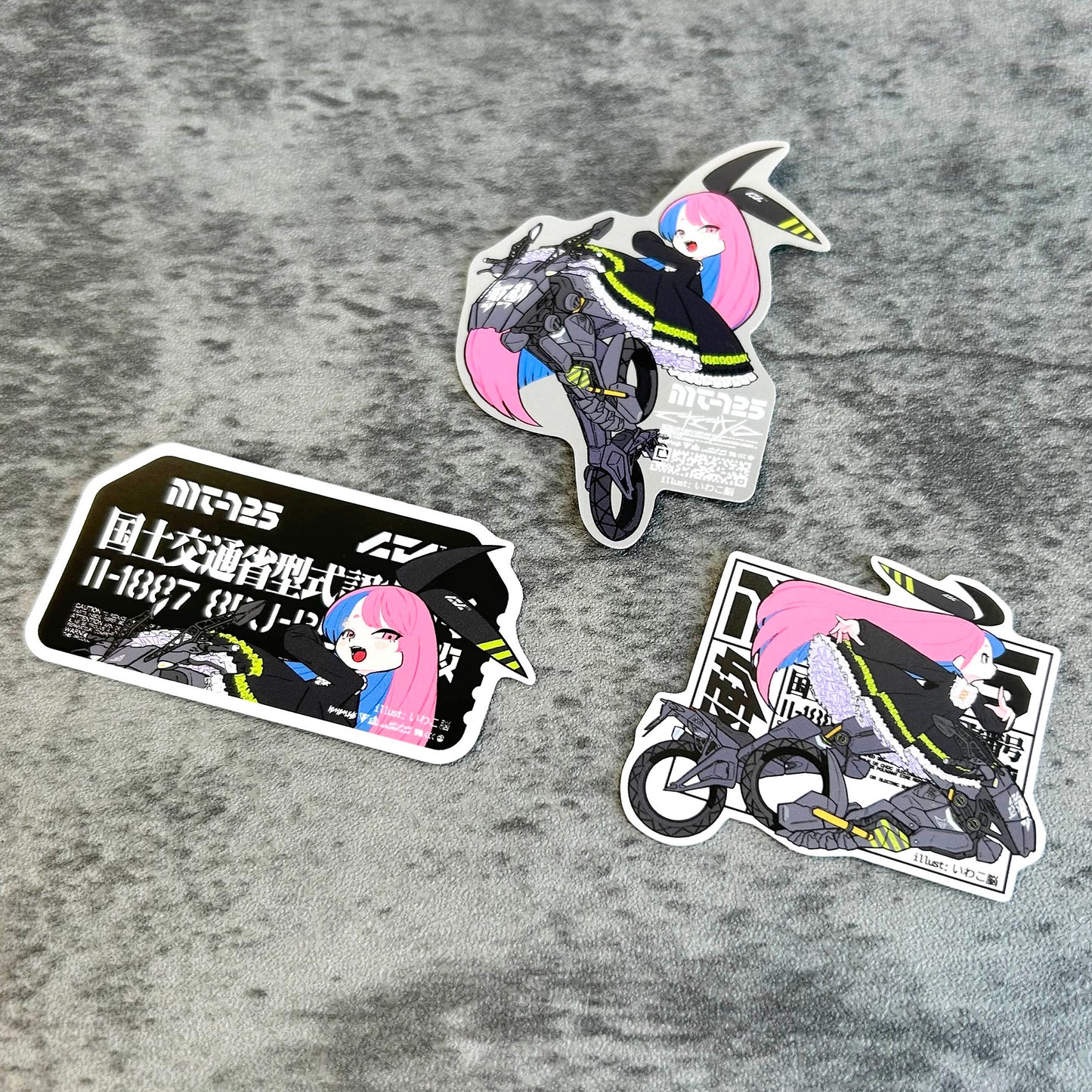 YAMAHA | 中央町戦術工芸 コラボ ステッカーセット[いわこ脳]