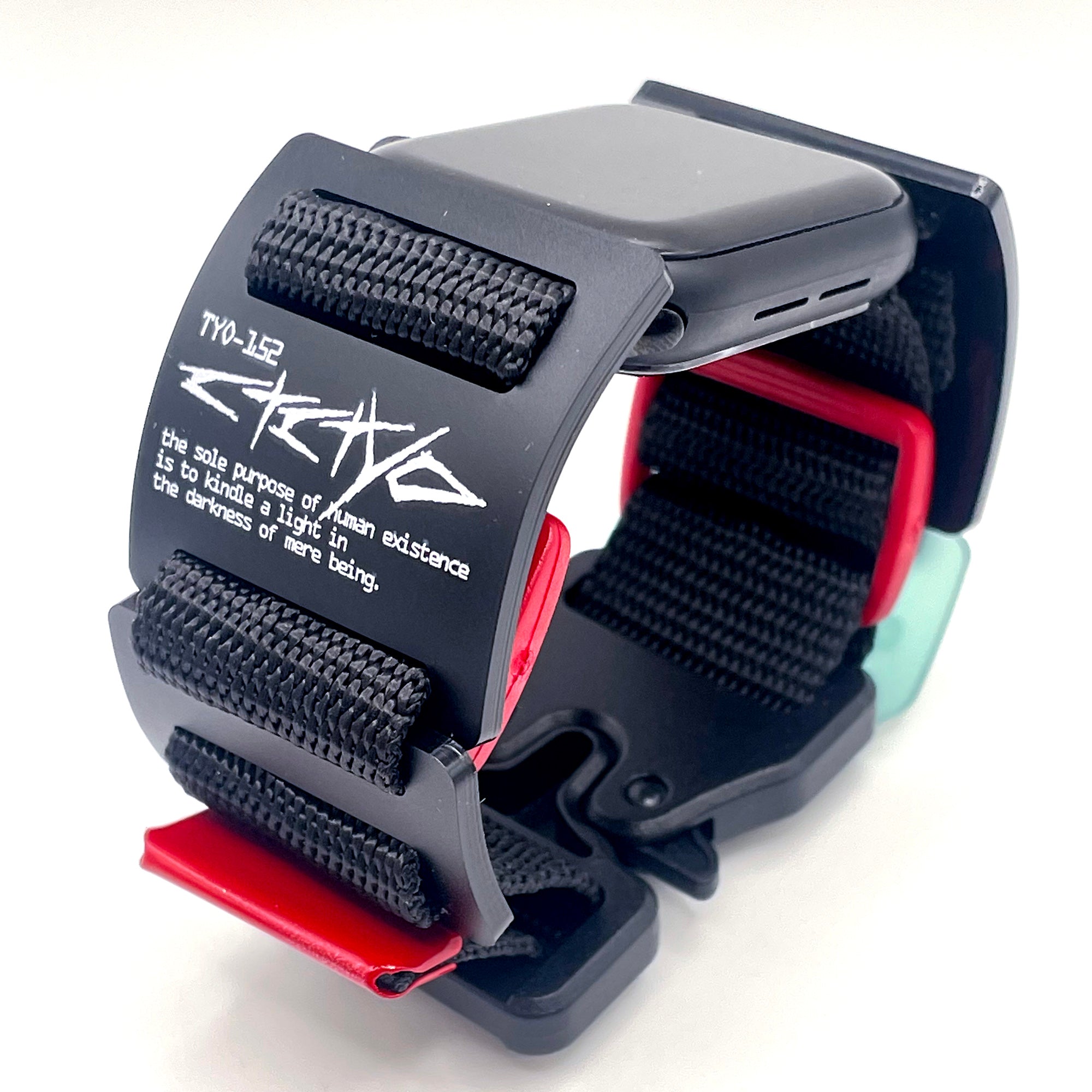 中央町戦術工芸　装甲パラコードリストバンドユニット04 黒 リストバンド[wristband] – 中央町戦術工芸